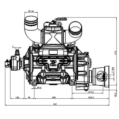 Poulie BATTIONI PAGANI KPSB550PRA100