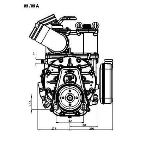 Poulie BATTIONI PAGANI KPSB550PRA100