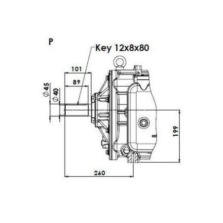 Poulie BATTIONI PAGANI KPSB670PRA100