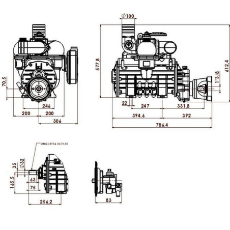 Poulie BATTIONI PAGANI MEC13500PAB