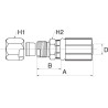 Raccord à sertir GATES 6G6MFA