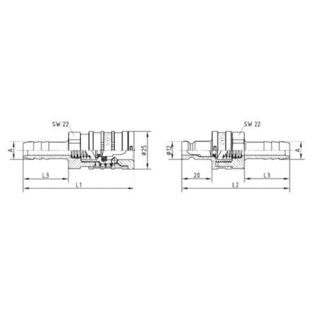 Raccord UNIVERSEL KN062SL011