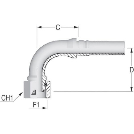 Raccord ALFAGOMMA DKRH322090