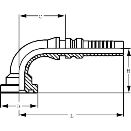 Raccord a sertir ALFAGOMMA SFLH16890