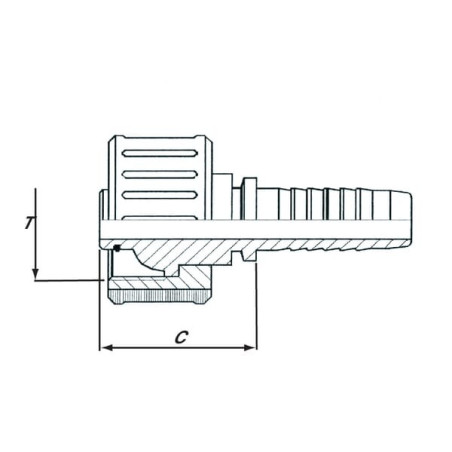 Raccord a sertir DICSA HD260202RVS