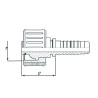 Raccord a sertir DICSA HD260202RVS
