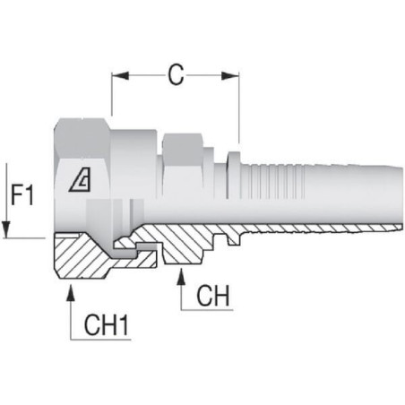Raccord a sertir ALFAGOMMA PFK138