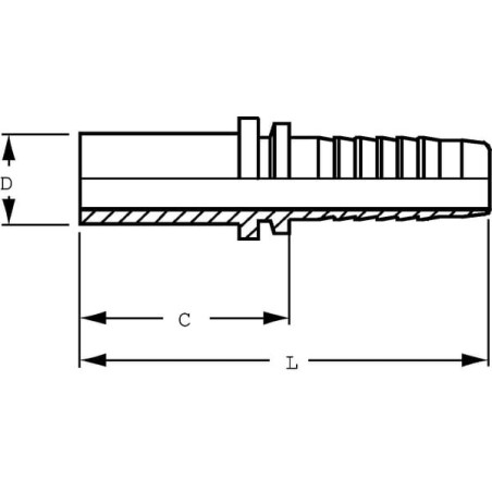 Raccord a sertir ALFAGOMMA PTF1013