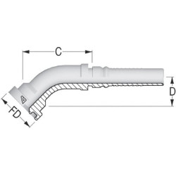 Raccord a sertir ALFAGOMMA SFLH252045