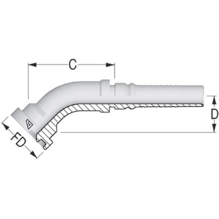 Raccord a sertir ALFAGOMMA SFLH252045