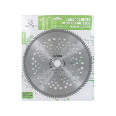 Lame 100 dents 25,5cm UNIVERSELLE