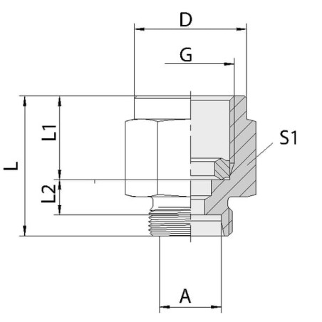 Raccord de mesure VOSS MAS12SR14