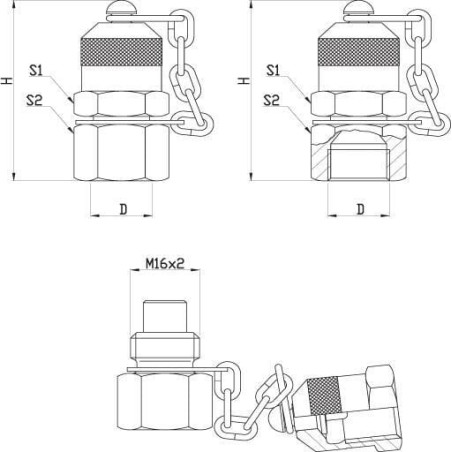 Raccord de mesure SPRADOW MIV916U