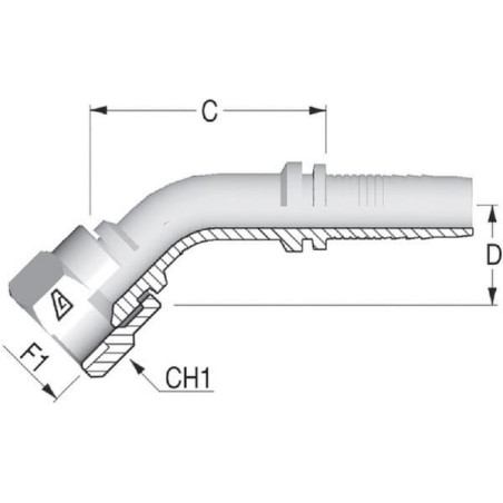 Raccord ALFAGOMMA PA8845
