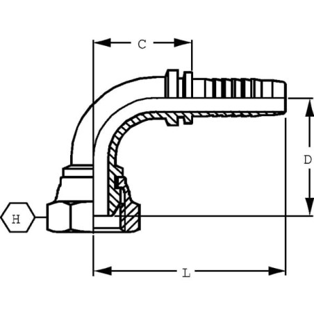 Raccord ALFAGOMMA PGL81690