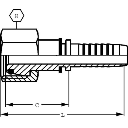 Raccord ALFAGOMMA PGSO1018