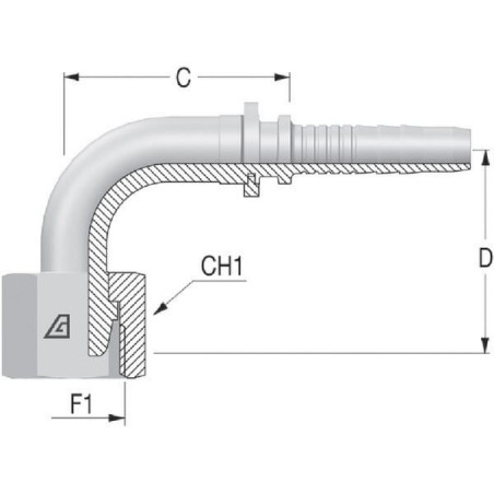 Raccord ALFAGOMMA PGL102290