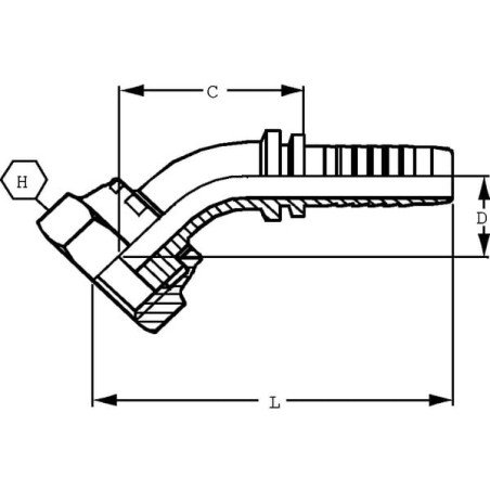 Raccord ALFAGOMMA PAV131145