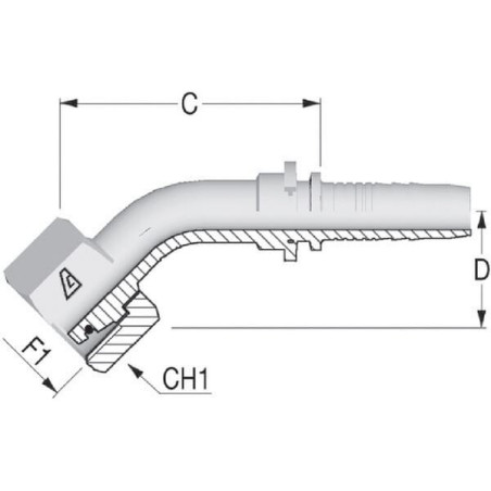 Raccord ALFAGOMMA PGSO325245