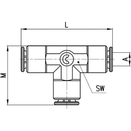 Raccord enfichable CAMOZZI 65403