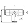 Raccord enfichable CAMOZZI 65403