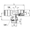 Raccord enfichable CAMOZZI 64321014