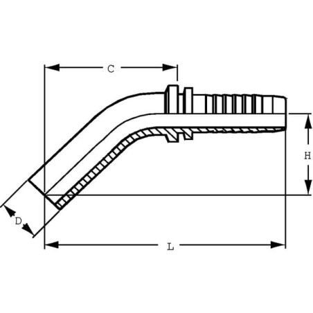 Raccord lisse UNIVERSEL PT161845