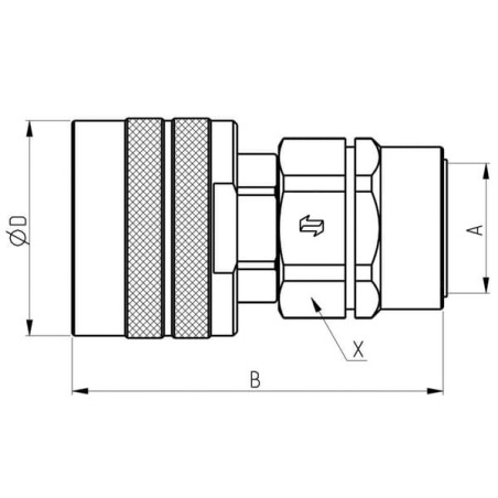 Raccord rapide FASTER CVV126302MV