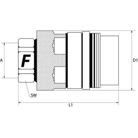 Raccord rapide FASTER FHV0812GASF