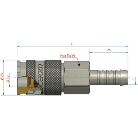 Raccord rapide LÜDECKE ESAI10T
