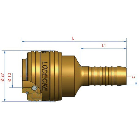 Raccord rapide LÜDECKE ES10T