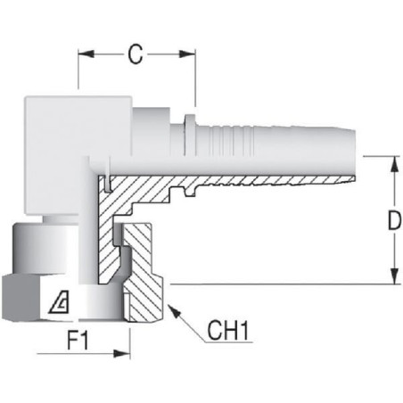Raccord ALFAGOMMA PF6490S