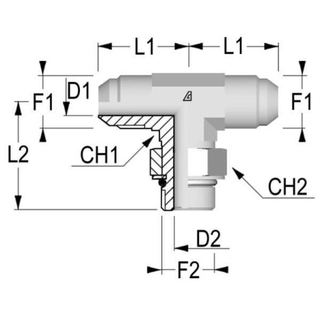 Raccord ALFAGOMMA TIU0808