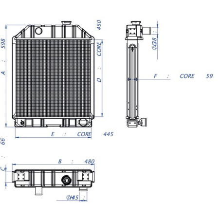 Radiateur UNIVERSEL C7NN8005LN