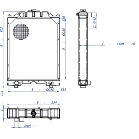 Radiateur UNIVERSEL 5158743N