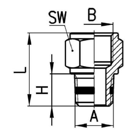 Réducteur CAMOZZI S25201412