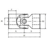 Accouplement d'axe de transmission UNIVERSEL 1105101220