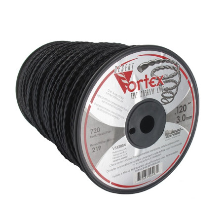 Bobine fil nylon hélicoïdal copolymère VORTEX  - 3.00mm x 219m - Qualité professionnelle - Fabrication américaine