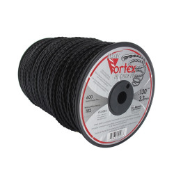 Bobine fil nylon hélicoïdal copolymère VORTEX  - 3.30mm x 182m - Qualité professionnelle - Fabrication américaine