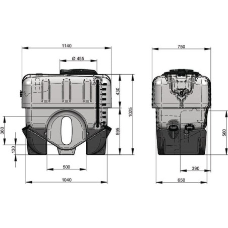 Réservoir UNIVERSEL TAMIN400PEL
