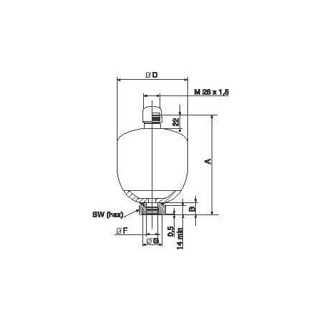 Réservoir PARKER ELM05021000AF