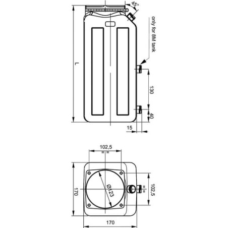 Réservoir UNIVERSEL MPPT008P