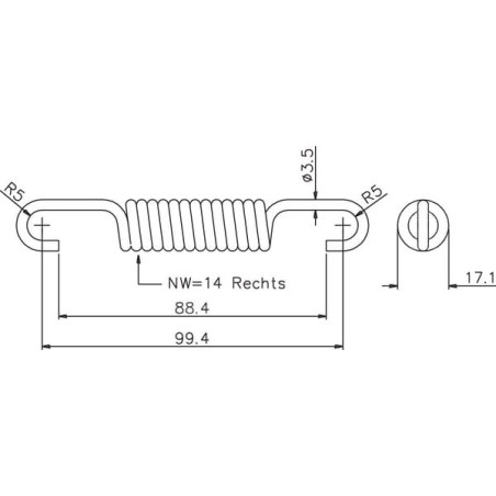 Ressort ADR 914M30017RM