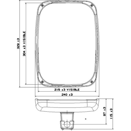 Rétroviseur BRITAX 7133001AM