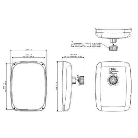 Rétroviseur BRITAX 7132000A