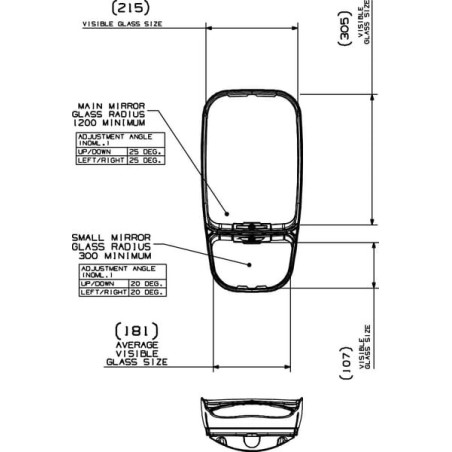 Rétroviseur BRITAX 7135013AM