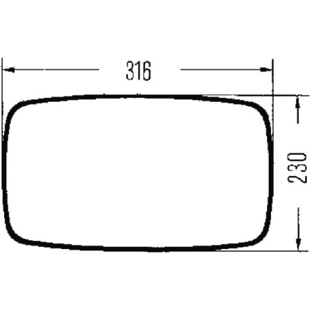 Rétroviseur HELLA 8SB501263003