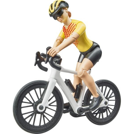Roadster avec 1 vélo de route et cycliste BRUDER U03485