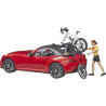 Roadster avec 1 vélo de route et cycliste BRUDER U03485