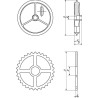 Roue UNIVERSEL CR50501